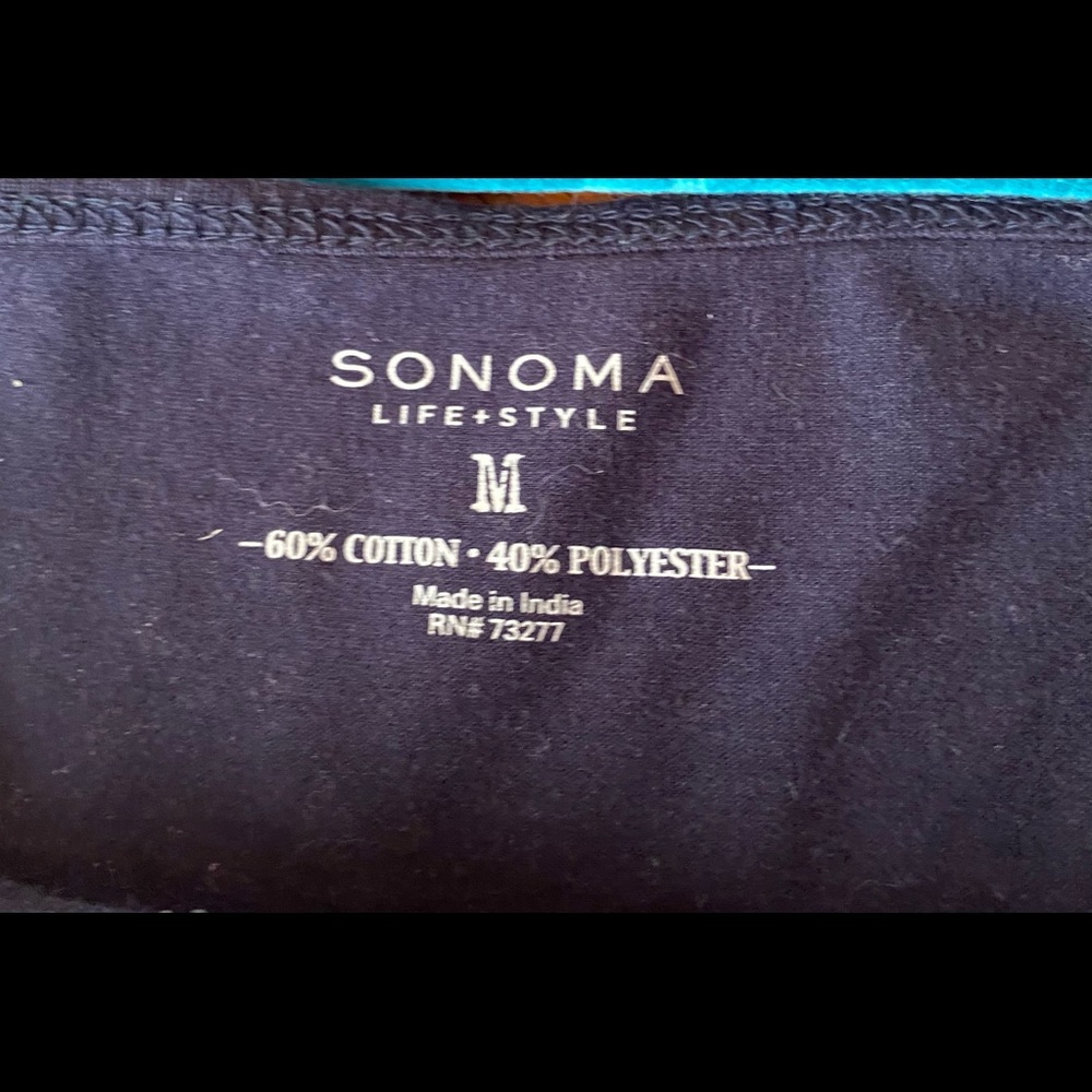 Sonoma Lifestyle Navy Camisole Top size M - Picture 2 of 3